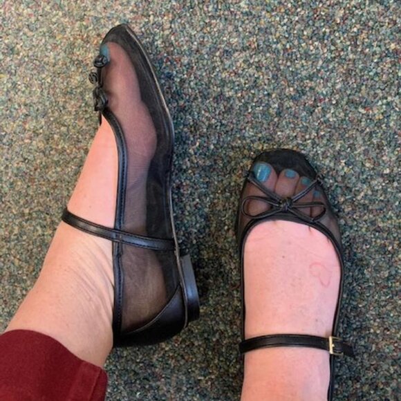 new JESSICA SIMPSON Katelind Mesh Ballet Flats 3T2 - Picture 1 of 7